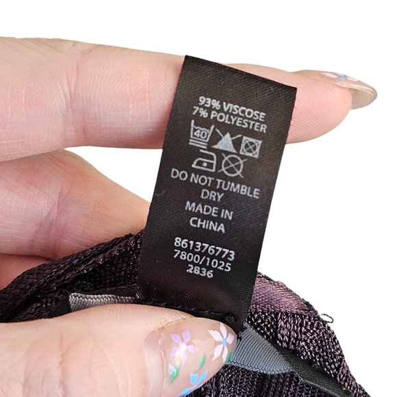 Jasper Conran Dark Brown Sparkle Metallic Cardigan Sz OS - Picture 6 of 7